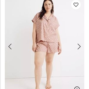 NWT Madewell Petal Heart Pajama Set
